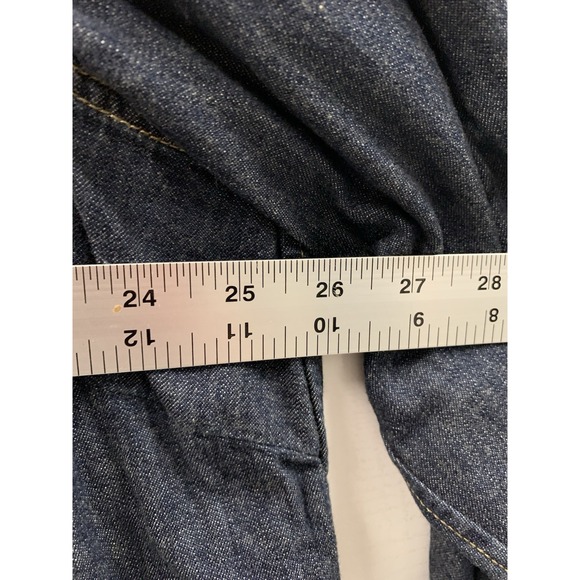 LRL Ralph Lauren Shirt Women 3X Blue Denim Western Cowgirl Ranch Pearl Snap - Picture 12 of 12